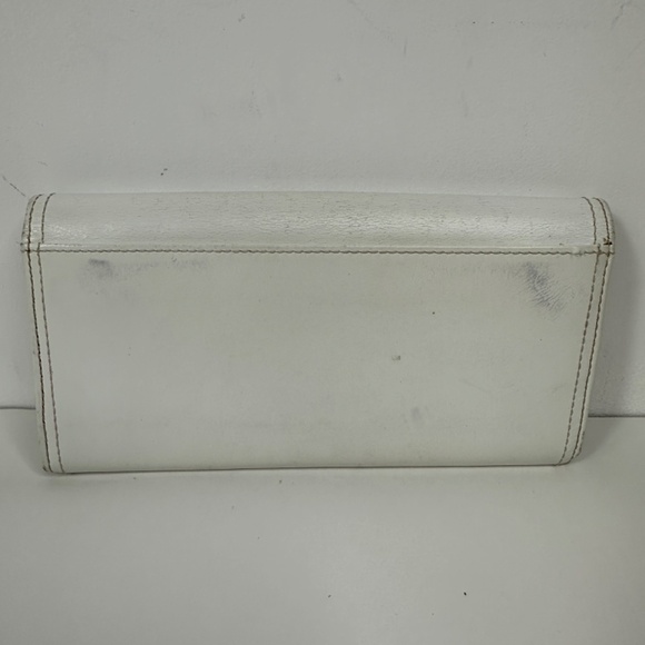 Coach Slim Trifold Wallet leather In Color Ivory - Picture 4 of 13